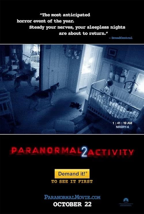 Paranormal Activity 2 film posteri